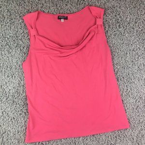 Womens Size Large Pink sleeveless Blouse Tank Top
